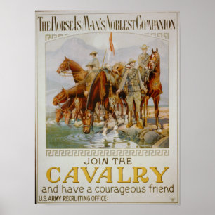 Poster Rejoignez la cavalerie