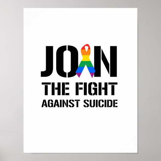 Poster Rejoignez la lutte contre le suicide gay (Devant)