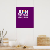 Poster Rejoignez la lutte contre le suicide LGBT (Cuisine)