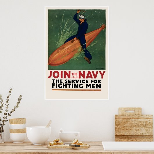 Poster Rejoignez la Marine (Cuisine)