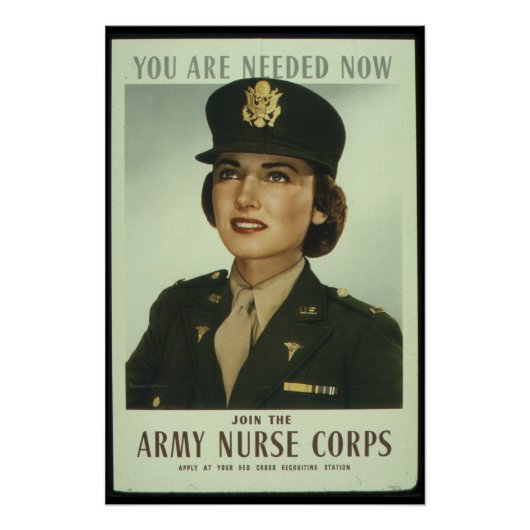 Poster Rejoignez La Propagande De L'Armée Nurse Corps Wor (Devant)