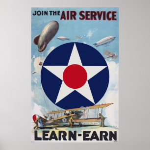 Poster Rejoignez l'affiche du service aérien