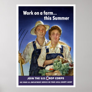 Poster Rejoignez Le Corps Culturel Américain