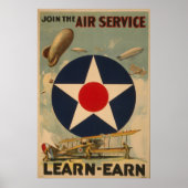 Poster Rejoignez le service aérien (Devant)