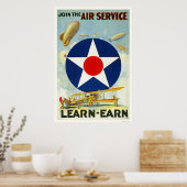 Poster Rejoignez le service aérien (Cuisine)