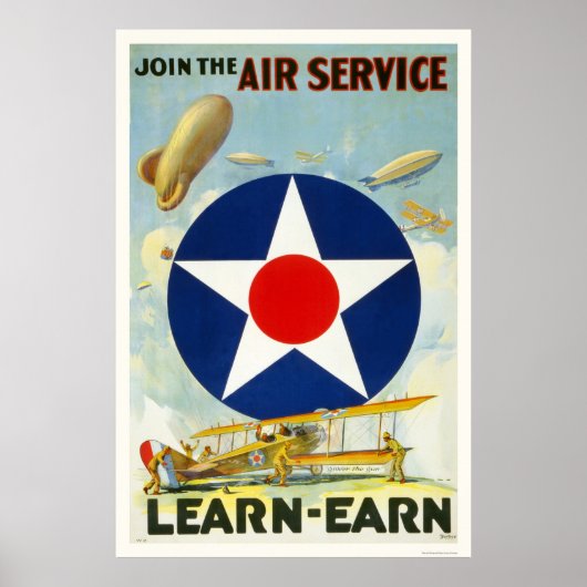 Poster Rejoignez le service aérien (Devant)