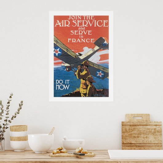 Poster Rejoignez le service aérien (Cuisine)
