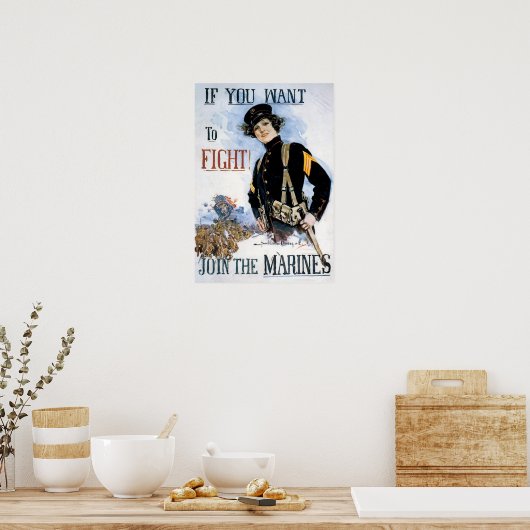 Poster Rejoignez les Marines (Cuisine)