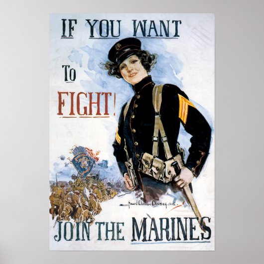 Poster Rejoignez les Marines (Devant)