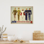 Poster Rejoindre - Croix-Rouge américaine (Cuisine)