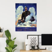 Poster Rejoindre Les Forces Aériennes De L'Armée (Bureau à domicile)