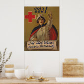 Poster Rejoins-toi maintenant ! La Croix Rouge sert l'hum (Cuisine)