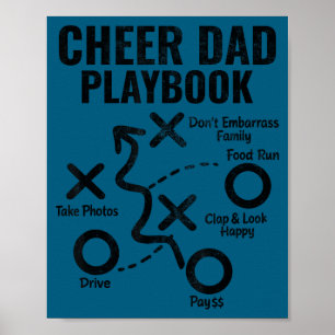 Poster Réjouis-toi papa livre de jeu drôle fier de pom-po