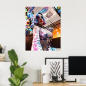 Poster Réjouissances futuristes (Bureau à domicile)