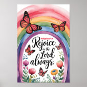 Poster Réjouissez-vous dans le Seigneur toujours Christia (Devant)