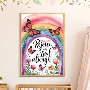 Poster Réjouissez-vous dans le Seigneur toujours Christia