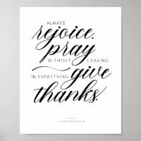 Réjouissez-vous toujours. Priez sans cesser. Devis