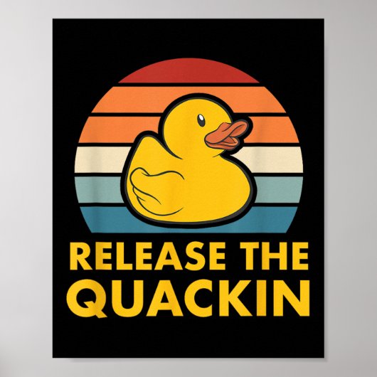 Poster Relâchez Le Devis Quackin Cabber Duck Duckkling Ac (Devant)
