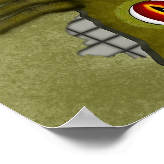 Poster Relâchez Le Dragon ! Art numérique (Coin)