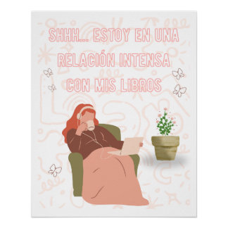 Póster Relación Intensa Libros Lectura Aesthetic  Perfect Poster