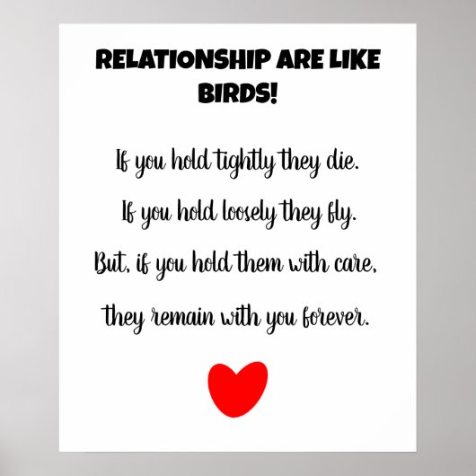 Poster Relations embrasser l'amour (Devant)