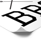 Poster Relax Bro Funny Lax Typographie Lacrosse Cadeau (Coin)