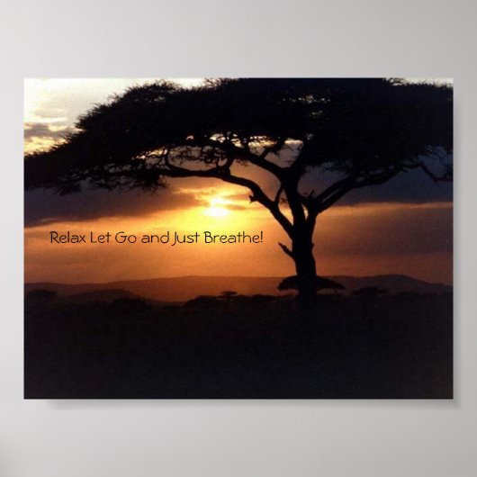 Poster Relax Let Go et Just Respire (Devant)