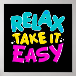 POSTER RELAX NEEMT HET EENVOUDIGE KANS