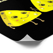 Poster Relax Prenez-Le Cheesy Funky Fromage Alimentation  (Coin)