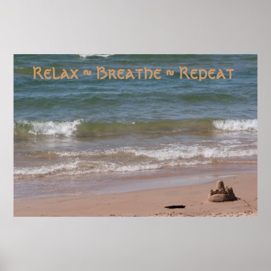 Poster Relax ~ Respire ~ Répéter (Devant)