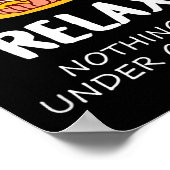 Poster Relax Rien N'Est Sous Contrôle - Bouddha (Coin)