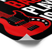 Poster Relax The B Player Is Here Retro Guitar Musician F (Coin)