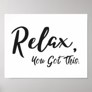 Poster Relax, Tu As Compris Ça