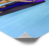 Poster Relaxation dans la piscine (Coin)