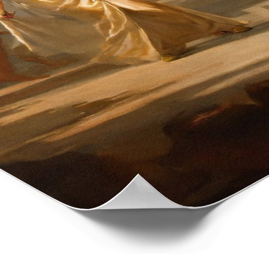 Poster Relaxation royale : Cléopâtre avec peinture jumell (Coin)