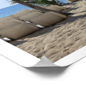 Poster Relaxation sur une plage des Caraïbes (Coin)
