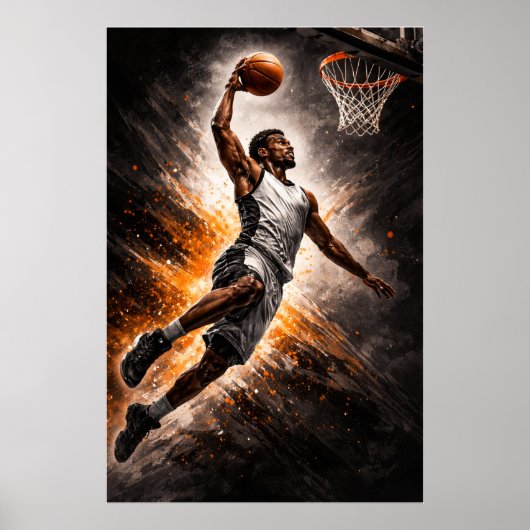 Poster Relentless Elevation – Basketball Power Dunk (Devant)