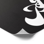 Poster "Relever le défi - Typographie motivationnelle (Coin)