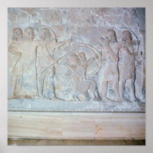 Poster Relief depicting archers