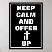 Poster Religieux Catholique Conserver le calme Offrez-le! (Devant)