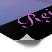 Poster religieux de Pâques - Jésus et Croix (Coin)