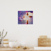 Poster religieux de Pâques - Jésus et Croix (Cuisine)