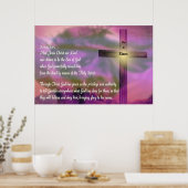 Poster religieux de Pâques - Jésus - Il est ressus (Cuisine)