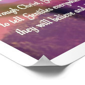 Poster religieux de Pâques - Jésus - Il est ressus (Coin)