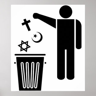 Poster Religion Déchetbin