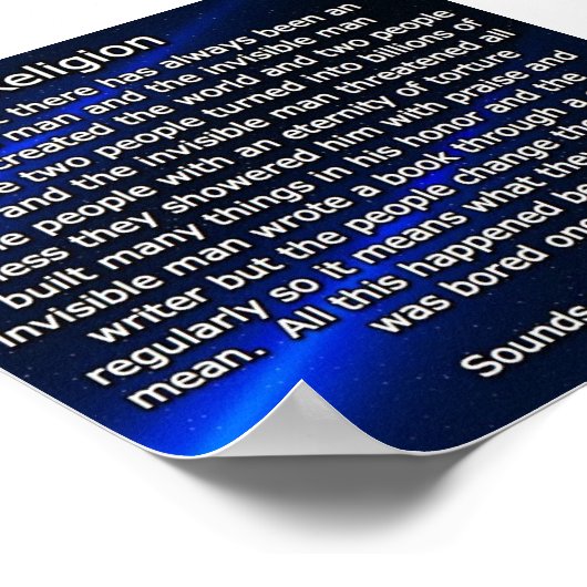 Poster religion expliquée (Coin)