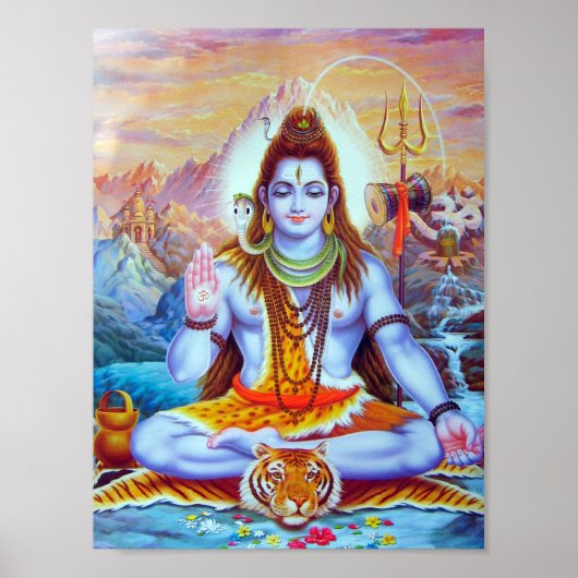 Poster Religion hindoue de Lord Shiva (Devant)