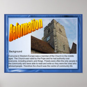 Poster Religion, Histoire, Réforme, arrière - plan