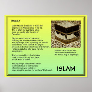 Poster Religion, Islam, Makkah