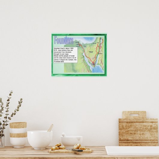 Poster Religion, judaïsme, Abraham (Cuisine)